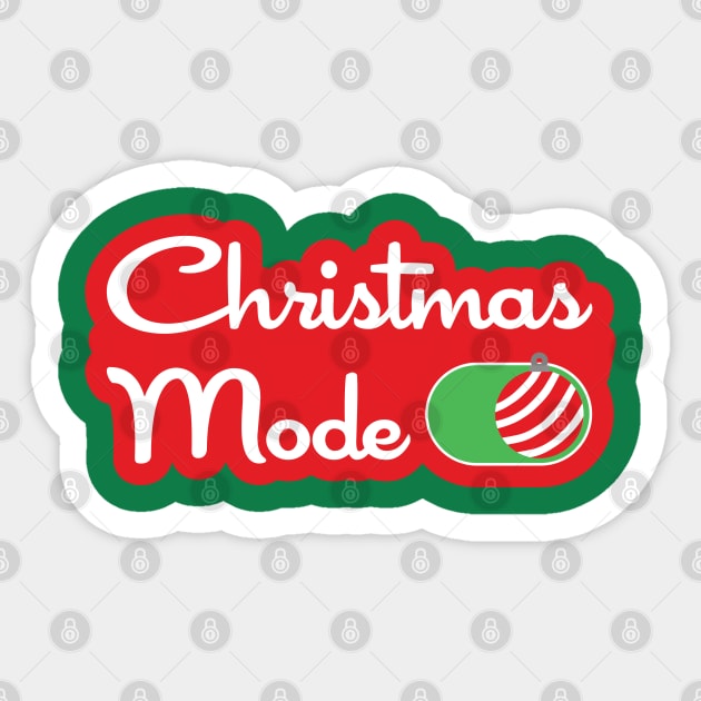 Christmas Mode On Sticker by DPattonPD